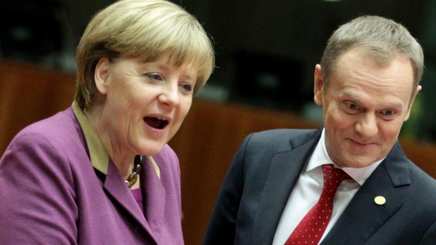 Как Меркел произнесе полското име на дядо си 