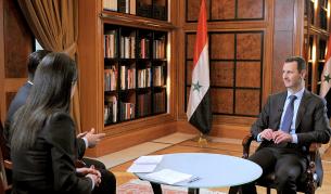 Асад по време на интервюто