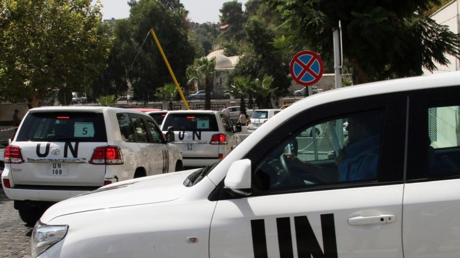 Снайперисти стреляха по експертите на ООН в Сирия