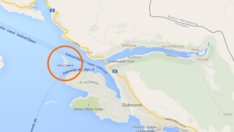 О. Дакса се намира съвсем близо до Дубровник