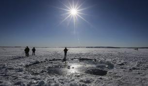 Част от Челябинския метеорит падна в езерото Чербакул